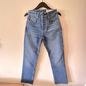 NWOT Rag and Bone Nina High Rise Straight Jeans